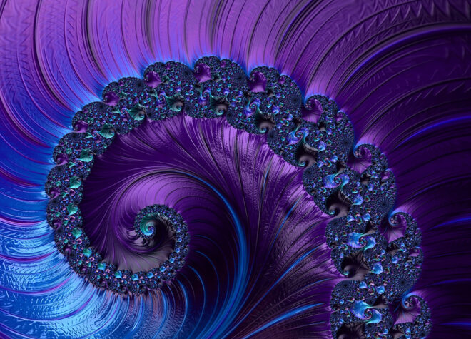 ai art purple fractal