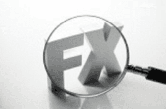 FX with magnifying glass