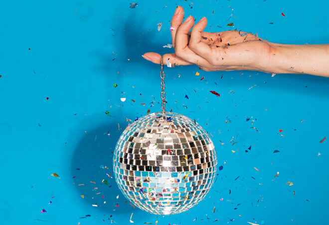 new year's disco ball