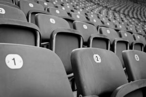 Empty arena seats